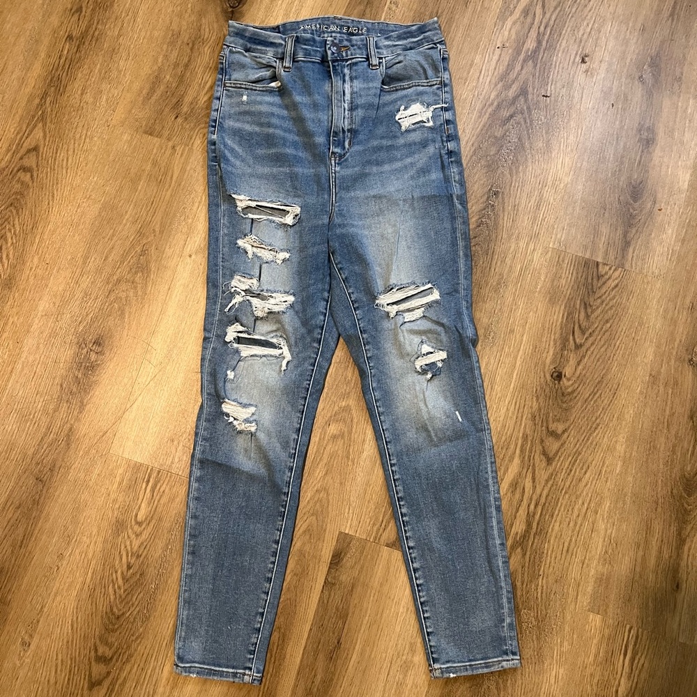 10 short American eagle curvy highest rise next‎ level stretch jeans